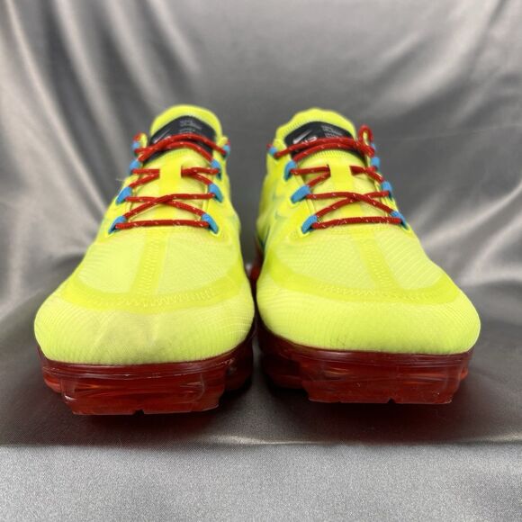 Nike‎ By You Custom Air Vapormax 2019 BQ8775-991 Men’s 10.5 Neon Yellow Red RARE - Picture 6 of 17